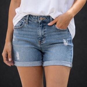 Universal Threads Blue Jean Shorts with Distressed Details
